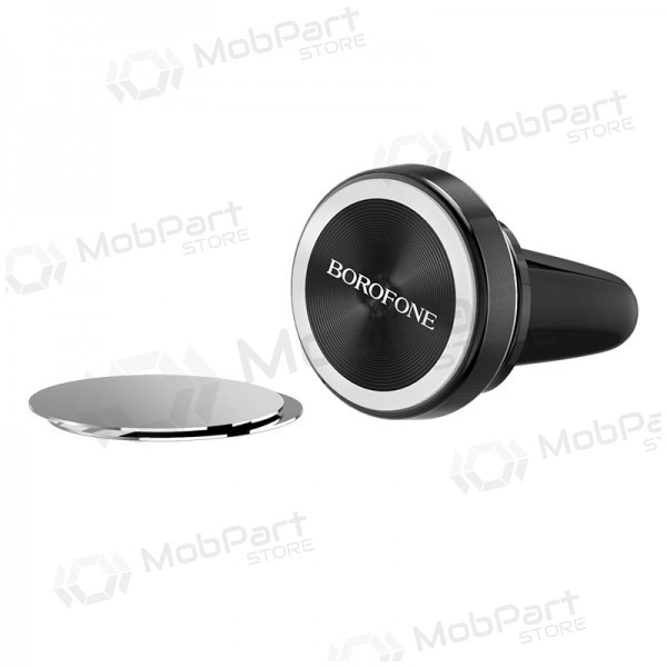 Automobilinis Universal telefono laikiklis Borofone BH6, mounted on ventilation grilles, magnetic, Schwarz Automobilinis Universal telefono laikiklis Borofone BH6, mounted on ventilation grilles, magnetic, Schwarz