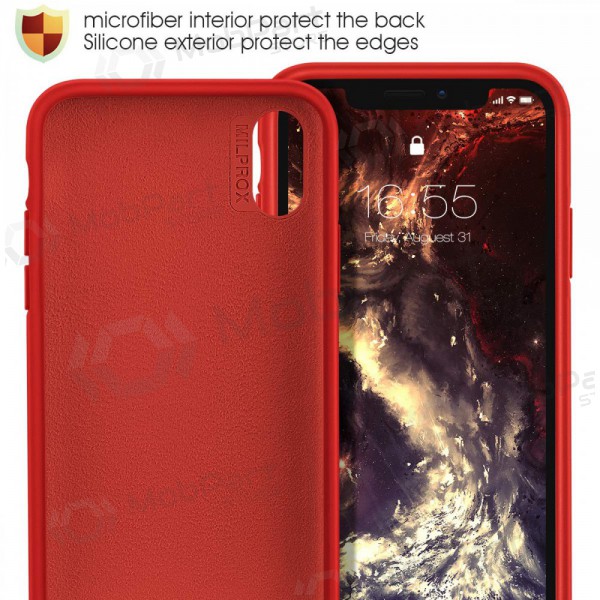 Apple iPhone 12 Pro hülle - Liquid Silicone - 1.5mm (rot)