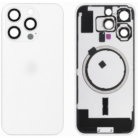 Apple iPhone 16 Pro rückseitige Abdeckung (weiß) (Premium)