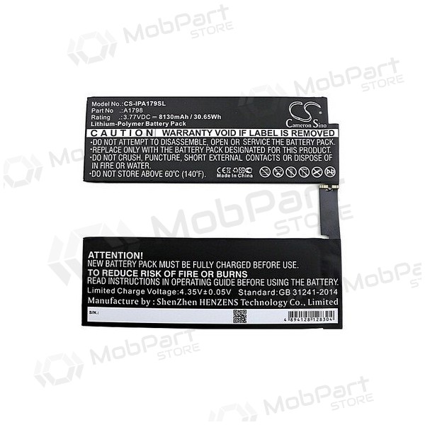 Apple iPad A1701 Pro 10.5 / iPad A1798 Pro 10.5 Batterie / Akku (8134mAh) Apple iPad A1701 Pro 10.5 / iPad A1798 Pro 10.5 Batterie / Akku (8134mAh)