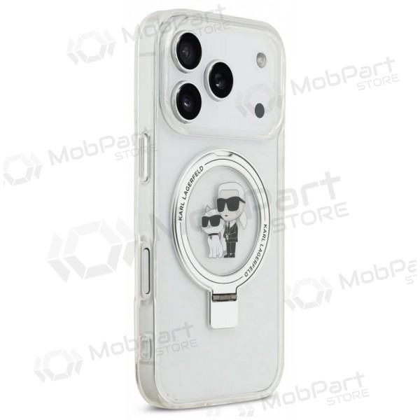 Apple iPhone 17 Pro Max hülle - Karl Lagerfeld Ringstand Karl and Choupette MagSafe (transparent)