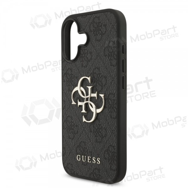 Apple iPhone 17 hülle - Guess PU 4G Metal Logo (grau)