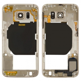 Samsung G920F Galaxy S6 Handy-Rahmen (Golden ) (gebraucht Grade B, original)