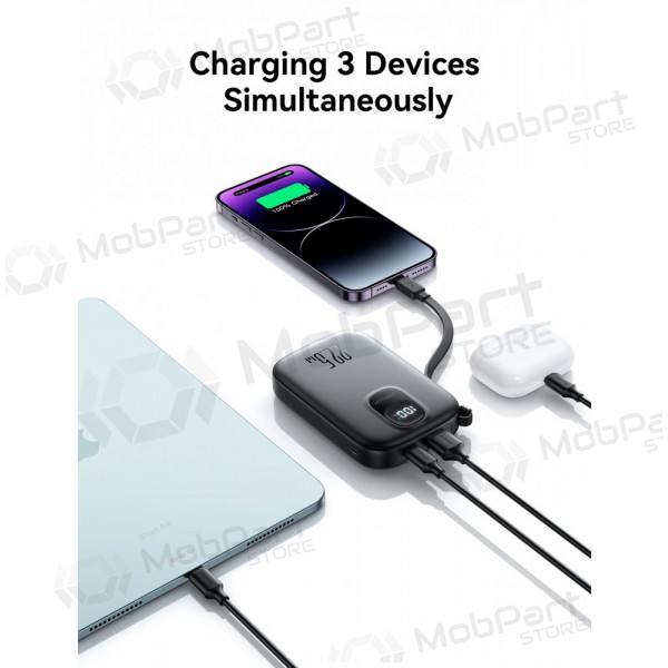 Externe Batterie Power Bank Joyroom JR-PBF18 22.5W with Lightning cable 10000mAh Schwarz Externe Batterie Power Bank Joyroom JR-PBF18 22.5W with Lightning cable 10000mAh Schwarz