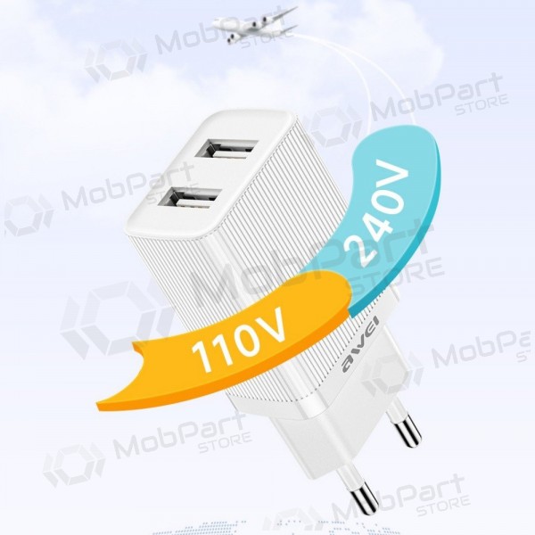 Ladegerät Awei C15-EU 2xUSB-A 10W Weiß