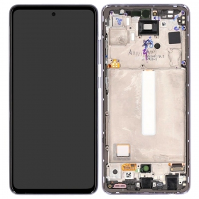 Samsung Galaxy A52S Display (Violett) (mit Rahmen) (original)