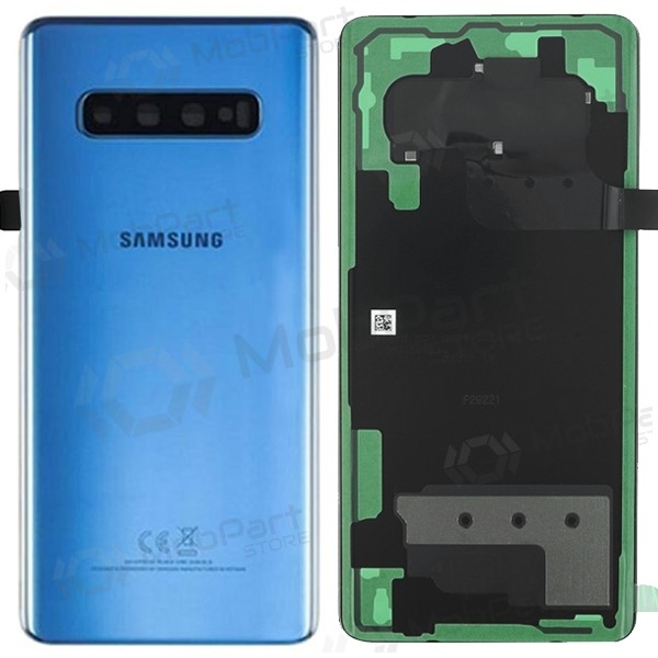 Samsung G975 Galaxy S10 Plus Rückseite Akkudeckel Blau (Prism Blue) (gebraucht grade C, original)