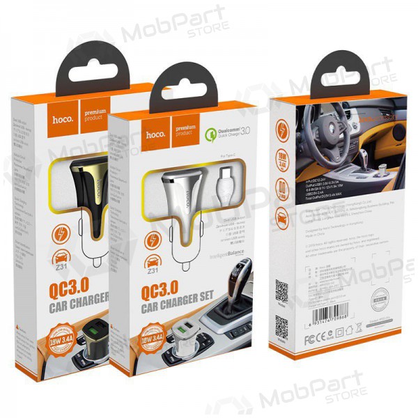 Auto-Ladegerät HOCO Z31 USB + 