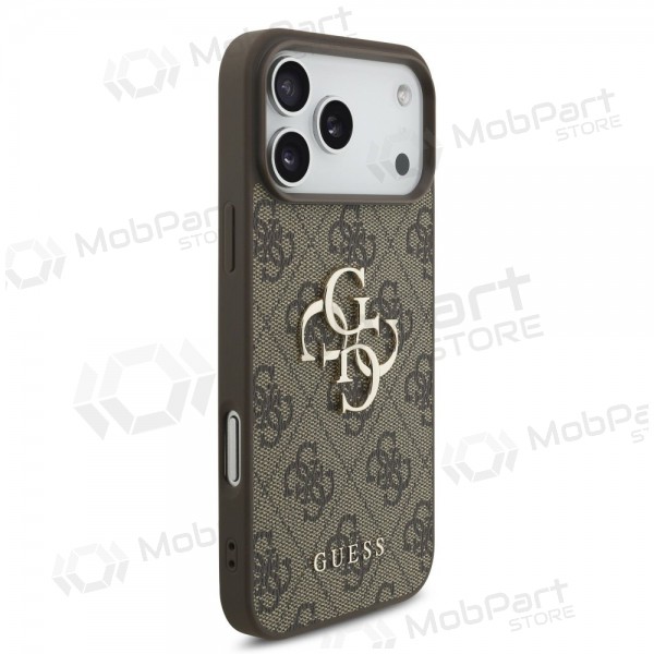 Apple iPhone 17 Pro Max hülle - Guess PU 4G Metal Logo (braun)
