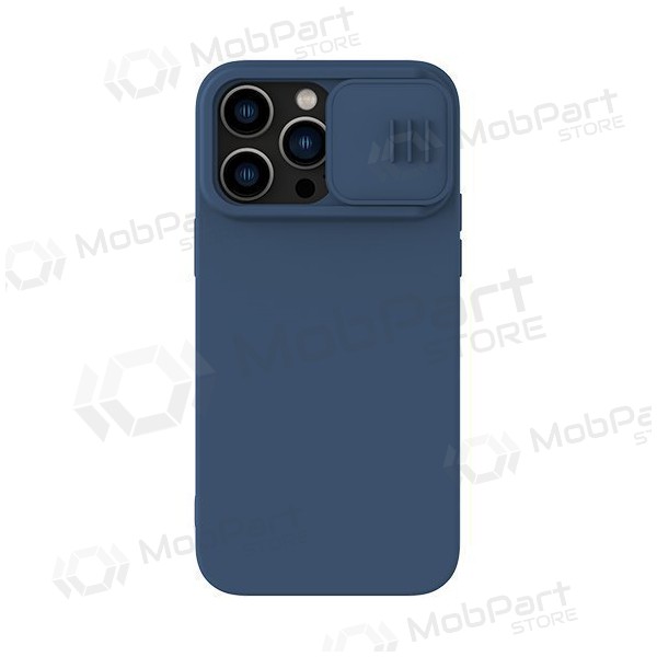 Apple iPhone 15 Handyhülle „Nillkin Silicone“ (Dunkelblau)