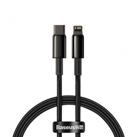 Lightning-kabel Baseus Tungsten CATLWJ-01 USB-C zu Lightning 1 m PD 20 W schwarz