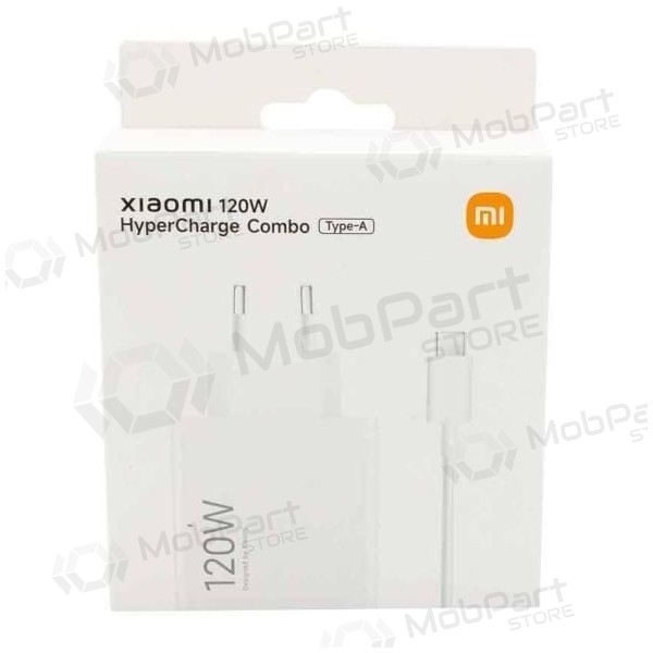 Ladegerät original Xiaomi (BHR9462EU) 120W + Typ-C-Kabel weiß mit Verpackung