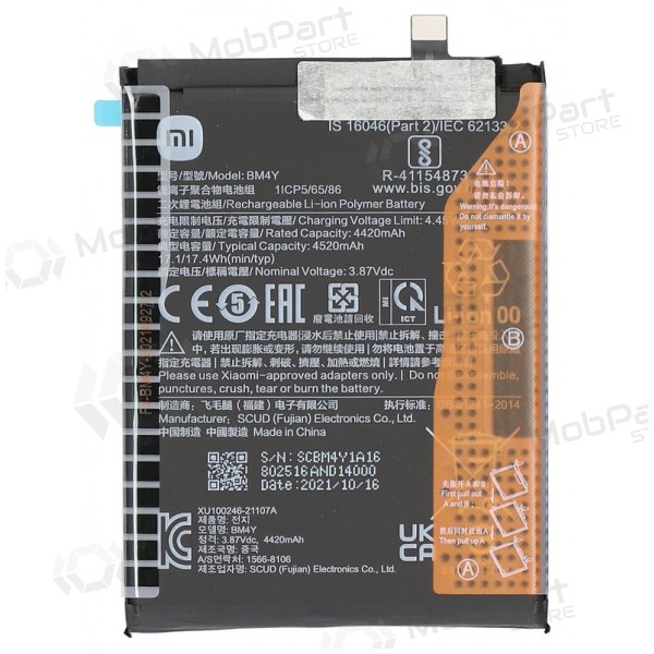 Xiaomi Poco F3, Mi 11i, Redmi K40 Batterie, akumuliatorius (BM4Y) (original) Xiaomi Poco F3, Mi 11i, Redmi K40 Batterie, akumuliatorius (BM4Y) (original)