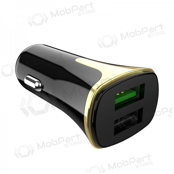 Ladegerät automobilinis Hoco Z31 Quick Charge 3.0 (3.4A) x 2 USB (Schwarz)