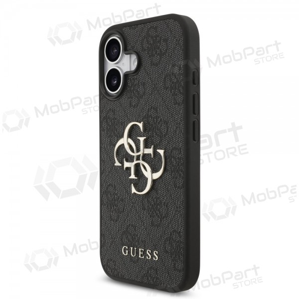 Apple iPhone 17 hülle - Guess PU 4G Metal Logo (grau)