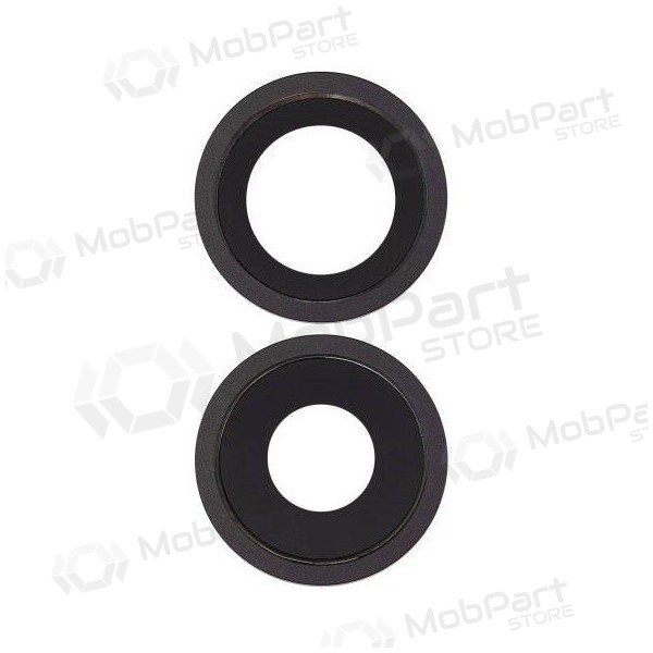 Apple iPhone 11 Kameraglas (2Stck) (Schwarz) (mit Rahmen) Apple iPhone 11 Kameraglas (2Stck) (Schwarz) (mit Rahmen)