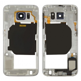 Samsung G920F Galaxy S6 Handy-Rahmen (Weiß) (gebraucht Grade B, original)