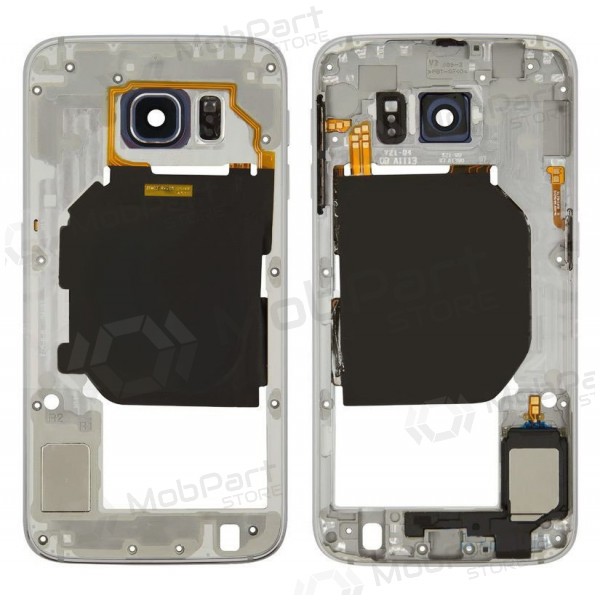 Samsung G920F Galaxy S6 Handy-Rahmen (Weiß) (gebraucht Grade B, original) Samsung G920F Galaxy S6 Handy-Rahmen (Weiß) (gebraucht Grade B, original)
