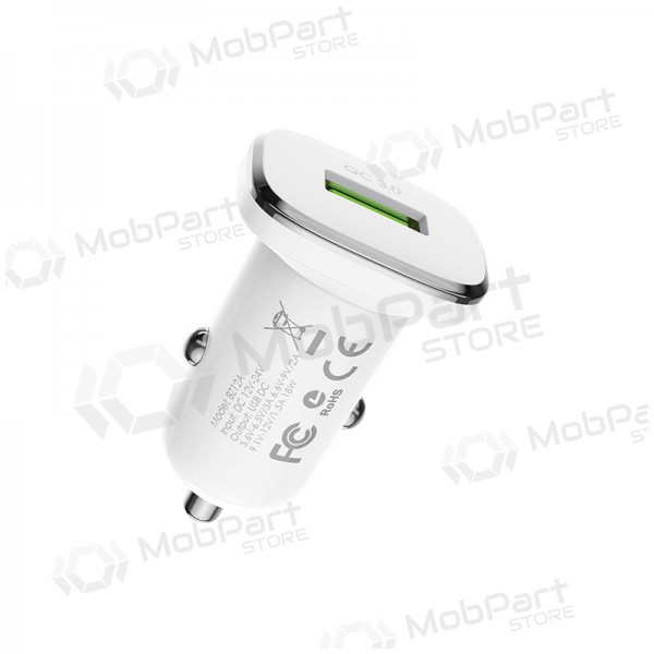 Ladegerät automobilinis Borofone BZ12A Quick Charge 3.0 (3.0A) (Weiß)