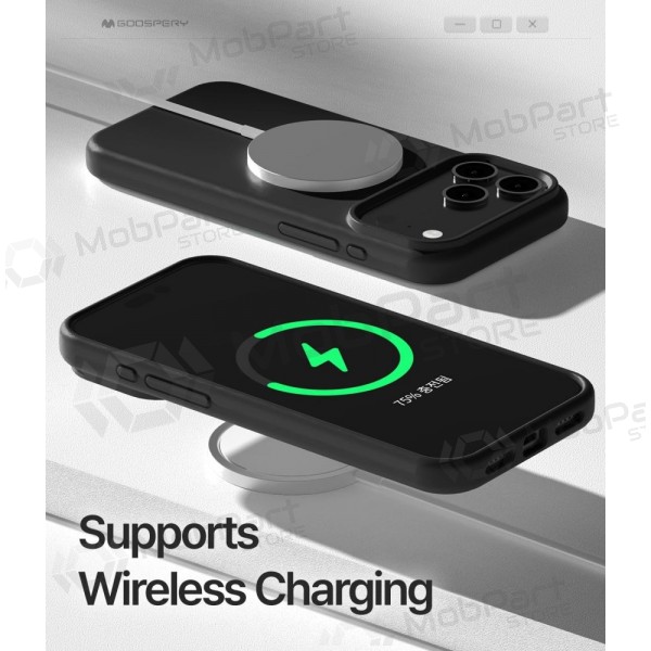 Apple iPhone 17 Pro Max, 18 Pro Max hülle Mercury - Pure Magsafe Silicon Case (schwarz)