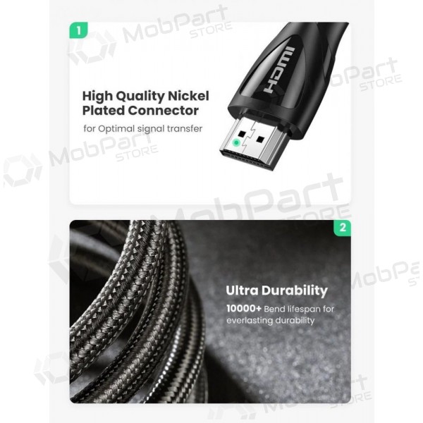 HDMI Kabel Ugreen HD140 HDMI 2.1 2 m schwarz