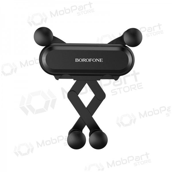 Automobilinis Universal telefono laikiklis Borofone BH19 mounted on ventilation grilles, Schwarz Automobilinis Universal telefono laikiklis Borofone BH19 mounted on ventilation grilles, Schwarz