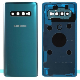 Samsung G975 Galaxy S10 Plus Rückseite Akkudeckel Grün (Prism Green) (gebraucht grade B, original)