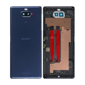 Sony Xperia 10 Rückseite Akkudeckel (Blau) (gebraucht grade C, original)