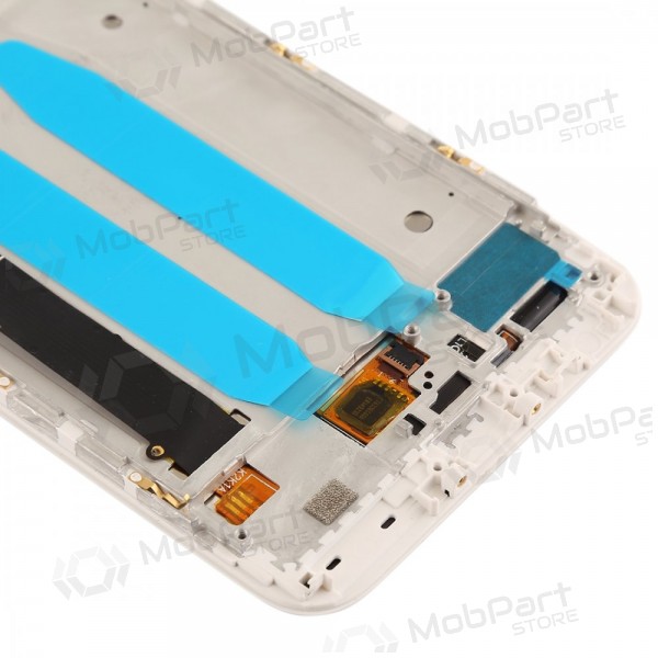 Xiaomi Mi A1 / Mi 5X Display (Weiß) (mit Rahmen) (gebraucht grade C, original)