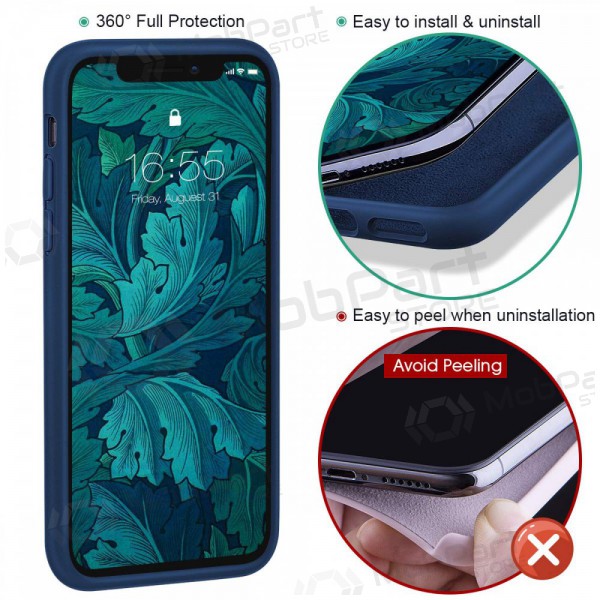 Apple iPhone 13 mini hülle - Liquid Silicone - 1.5mm (dunkelblau)