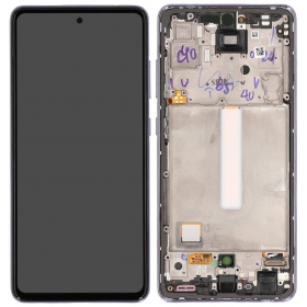 Samsung Galaxy A52 Display (Violett) (mit Rahmen) (original)