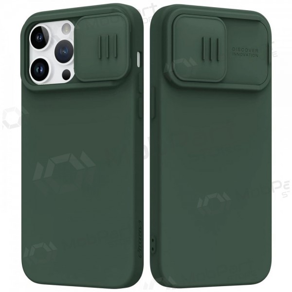 Apple iPhone 15 Pro Handyhülle „Nillkin Silicone“ (Dunkelgrün)