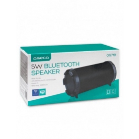 Bluetooth tragbarer Lautsprecher OMEGA OG71 BAZOOKA (MicroSD, Freisprecheinrichtung,FM, AUX) (Schwarz)