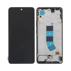 Ekranas Xiaomi Redmi Note 13 4G su lietimui jautriu stikliuku und rėmeliu Midnight Black original (service pack)