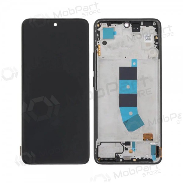 Ekranas Xiaomi Redmi Note 13 4G su lietimui jautriu stikliuku und rėmeliu Midnight Black original (service pack)