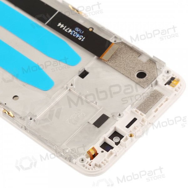 Xiaomi Mi A1 / Mi 5X Display (Weiß) (mit Rahmen) (gebraucht grade C, original)