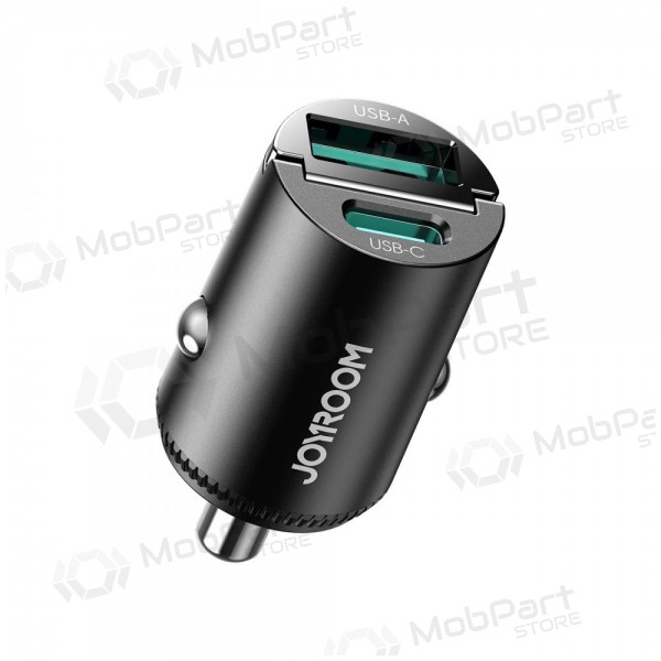 Joyroom JR-CCN18 65 W USB-C + USB-A Auto-Ladegerät schwarz