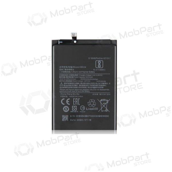 Xiaomi Redmi 9 / Redmi Note 9 Batterie, akumuliatorius (BN54) Xiaomi Redmi 9 / Redmi Note 9 Batterie, akumuliatorius (BN54)