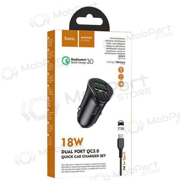 Auto-Ladegerät HOCO Z39 USB + 