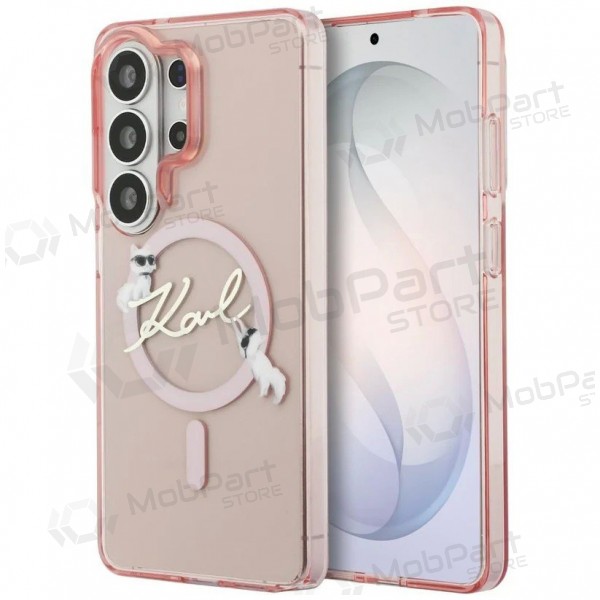 Samsung Galaxy S26 Ultra Hülle - Karl Lagerfeld IML Choupette Karl Script Logo Magnetic (rosa)