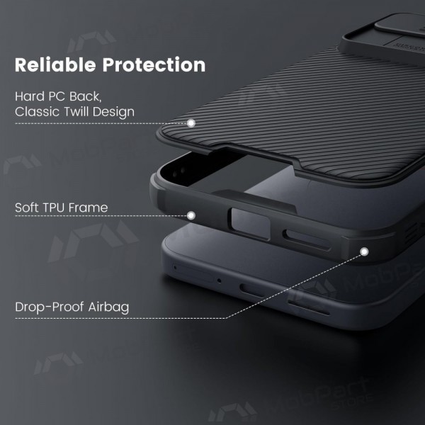 Google Pixel 7A Handyhülle „Nillkin CamShield Pro“ (Schwarz)