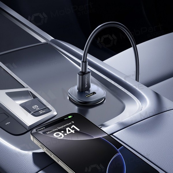 Auto-Ladegerät Baseus GoTrip 2xUSB-C 30W Schwarz C00072300123-01
