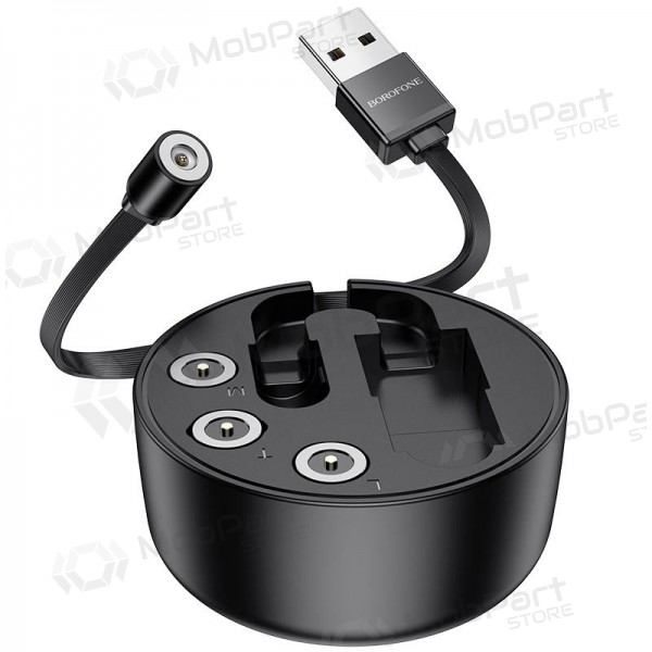 USB Kabel Borofone BU26 3in1 microUSB-Lightning-Type-C magnetinic 1.0m (Schwarz)