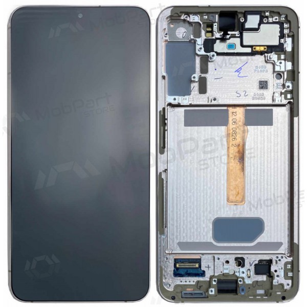 Ekranas Samsung S906 S22 Plus su lietimui jautriu stikliuku und rėmeliu Violet original (service pack)