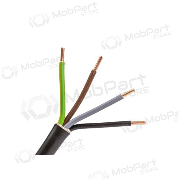 Stromkabel Elpar CYKY 3x6 mm² Kupfer PVC 450/750V massiv.