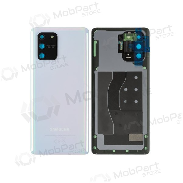 Samsung G770 Galaxy S10 Lite Rückseite Akkudeckel Weiß (Prism White) (gebraucht grade C, original) Samsung G770 Galaxy S10 Lite Rückseite Akkudeckel Weiß (Prism White) (gebraucht grade C, original)