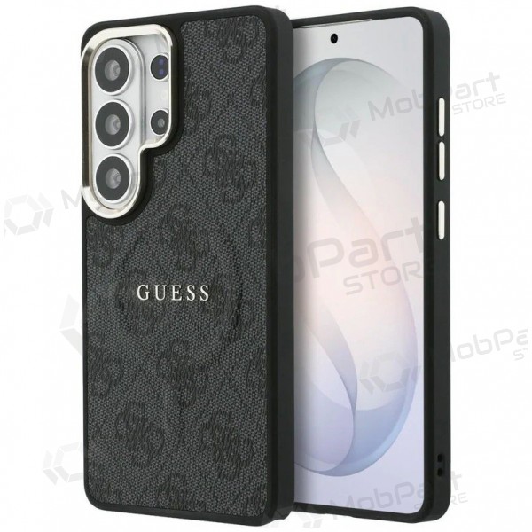 Samsung Galaxy S26 Ultra Hülle - Guess PU Leather 4G Gold Frame Magnetic (Schwarz)