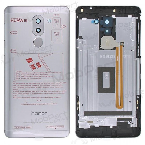 Huawei Honor 6X Rückseite Akkudeckel (Grau) (gebraucht grade C, original) Huawei Honor 6X Rückseite Akkudeckel (Grau) (gebraucht grade C, original)