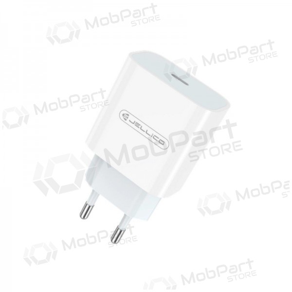 Ladegerät Jellico AK180 20W USB-C + USB-C to USB-C cable 1.0m Weiß