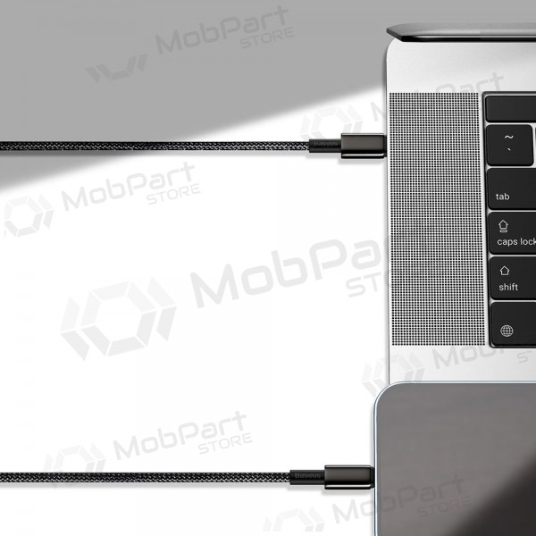 USB-Kabel Baseus Tungsten Gold Fast Data Type-C - Type-C 100W 1.0m (Schwarz) CATWJ-01
